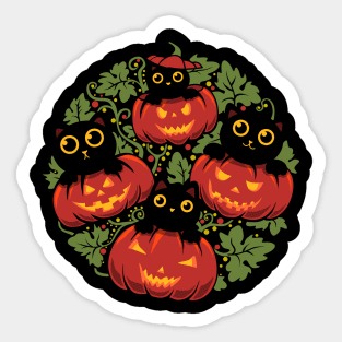 Halloween Kittens Sticker